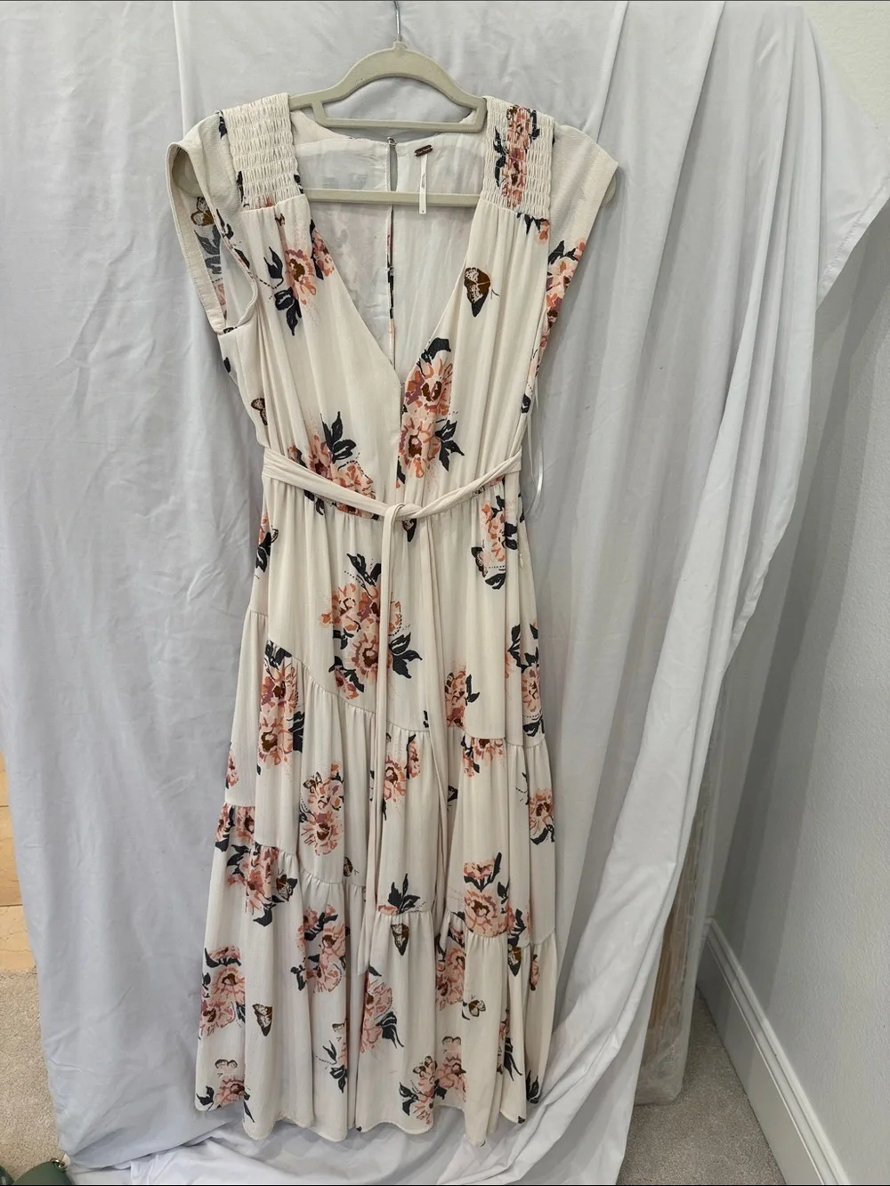 Free people all I got maxi dress cream size 0
